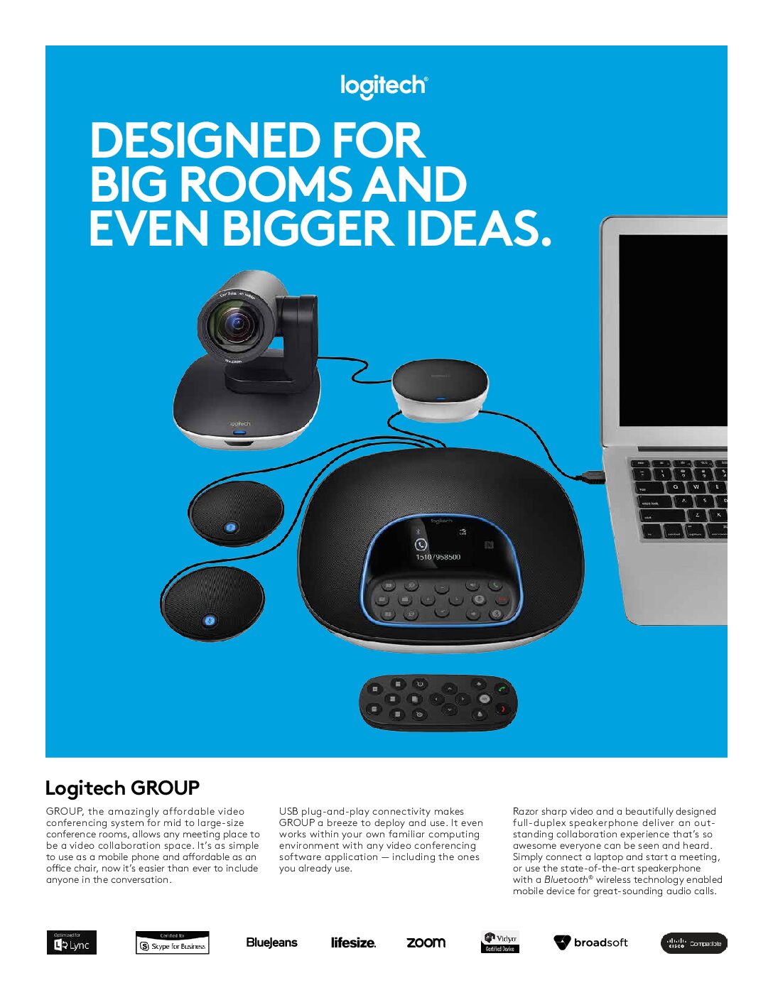Logitech Group Video Conferencing solution